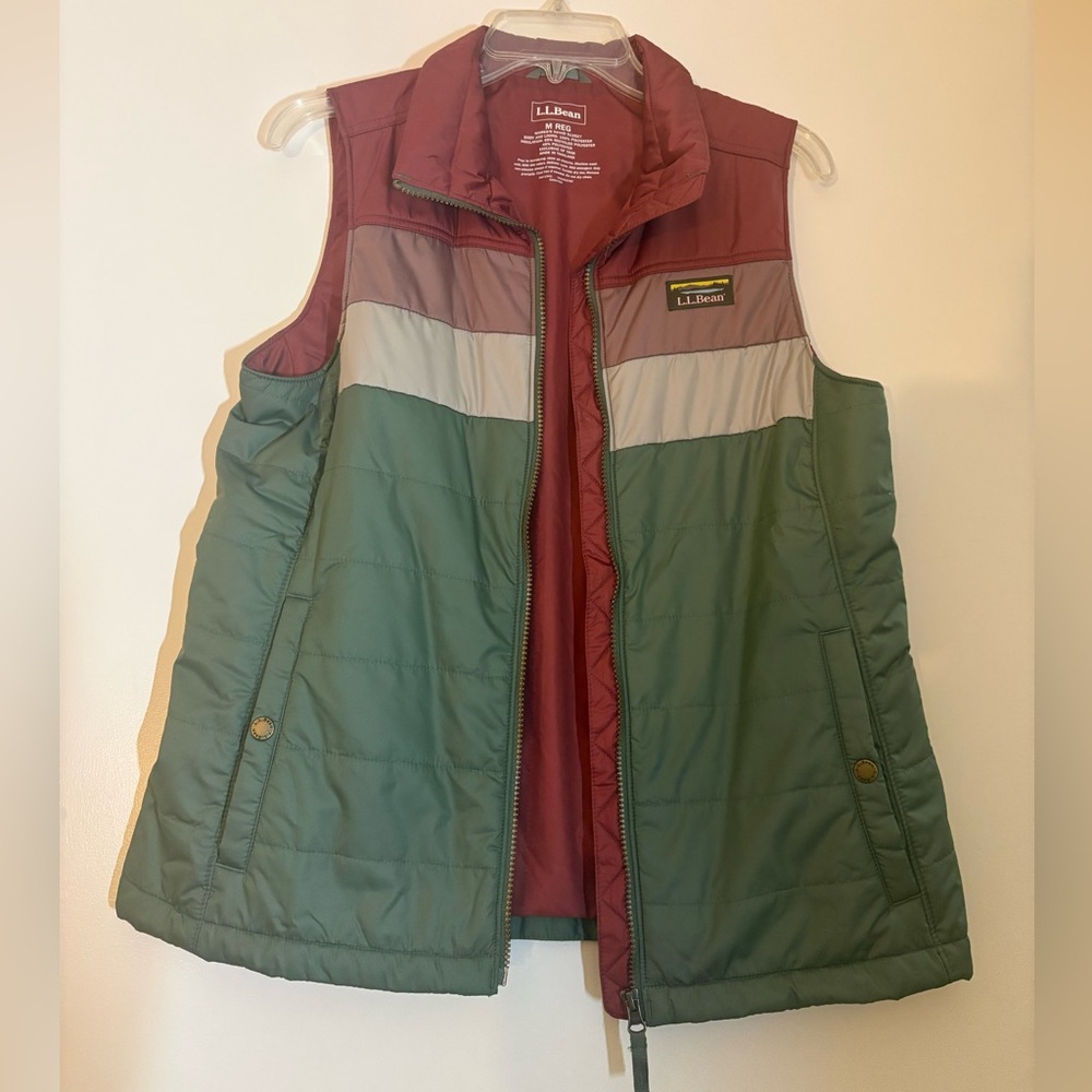 L.L. Bean Multicolor Quilted Vest